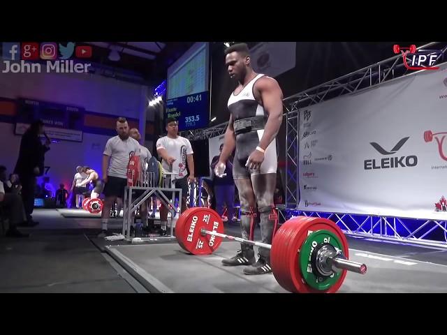 Rondel Hunte - 883.5kg 1st Place 105kg *Jr* - IPF World Classic Powerlifting Championships 2018