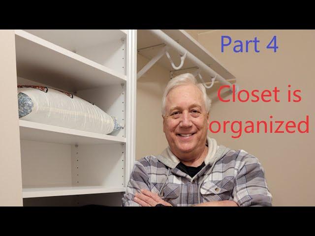 How to install a ClosetMaid closet organizer - part 4