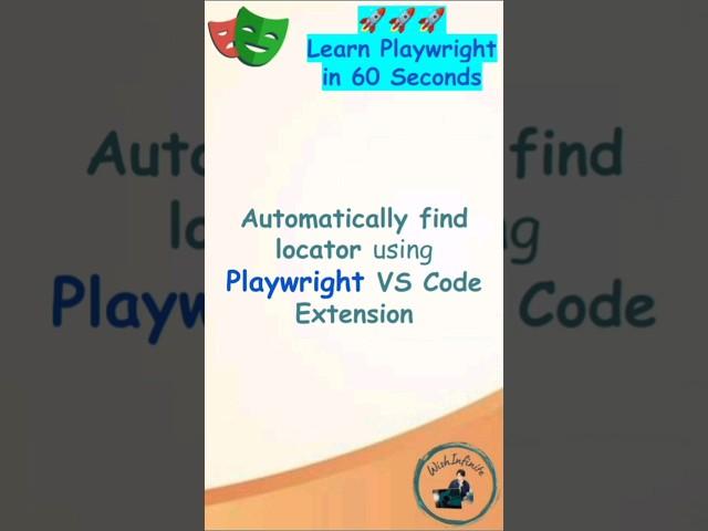 Playwright with TypeScript | Automatically Find Locator using Playwright VS Code Extension