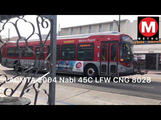 LACMTA 2004 Nabi 45C LFW CNG Compobus 8028 Line 751