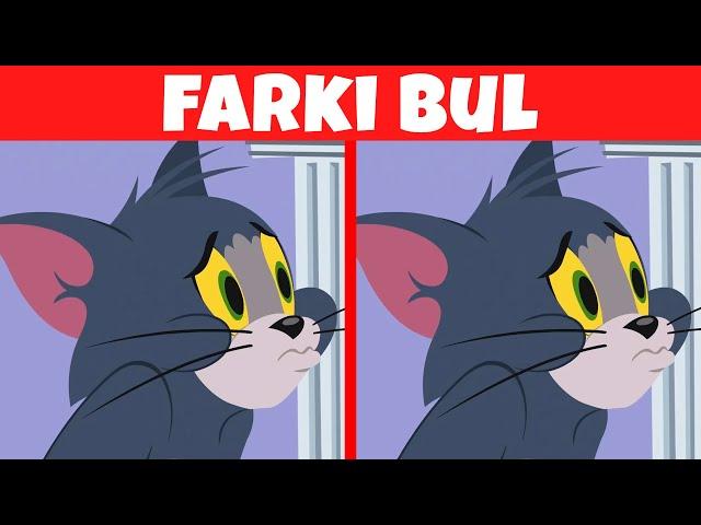 FOTOĞRAFLI BULMACALAR : Tom ve Jerry | ile Farkları Bulabilir misin?| Eğlenceli Bulmacalar