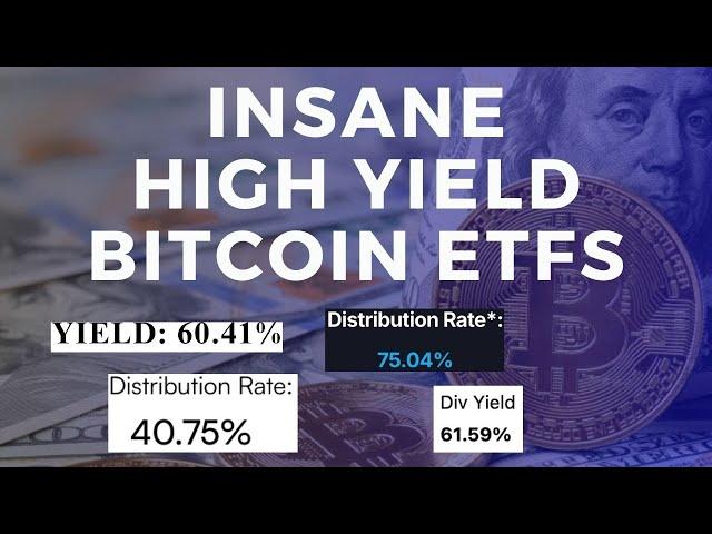 The INSANE High Yield Bitcoin ETFs Compared (60%+ Dividend Yields)