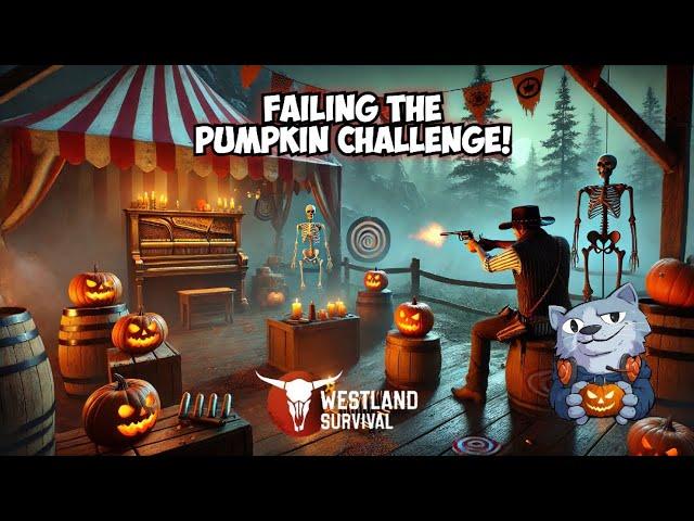 Failing the Pumpkin Challenge! Watch Copycat Struggle in Westland Survival Halloween Mini-Game