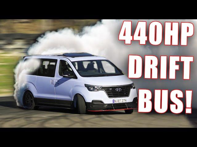 Hyundai turned an iMax van into a TWIN TURBO V6 tyre slaying DRIFT MACHINE!! The iMax "N" #driftbus