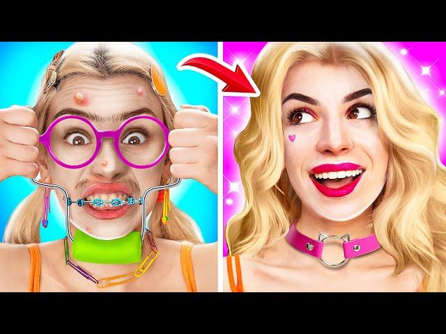 From Nerd To Beauty! Extreme Makeover With Gadgets From TikTok!