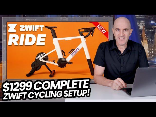 Zwift RIDE Indoor 'Smart Frame' Review // $1299 Complete Zwift Cycling Setup!