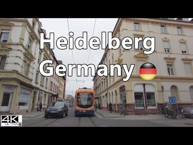 4K Heidelberg Germany Drive Tour | Driving in Germany 2022