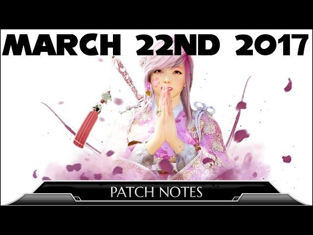 BDO Patch Notes Weekly | March 22nd 2017 | Black Desert Online | Rinku Talks