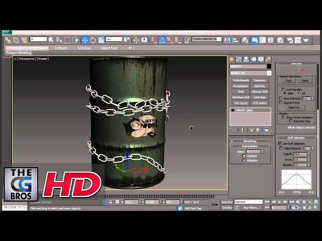 CGI 3D Tutorial : "Using the Path Deform Modifier in 3ds Max" - by 3dmotive