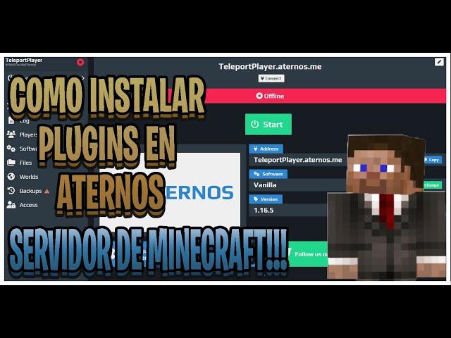 ️ Como instalar plugins en tu servidor de Minecraft!!! ATERNOS ️