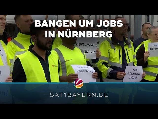 Demonstration in Nürnberg: DB Schenker-Mitarbeiter fürchten um ihre Jobs