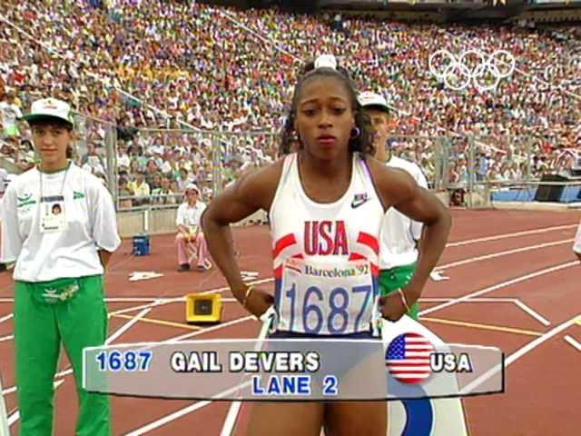 USA's Gail Devers Claims 100m Gold In Tight Finish - Barcelona 1992 Olympics