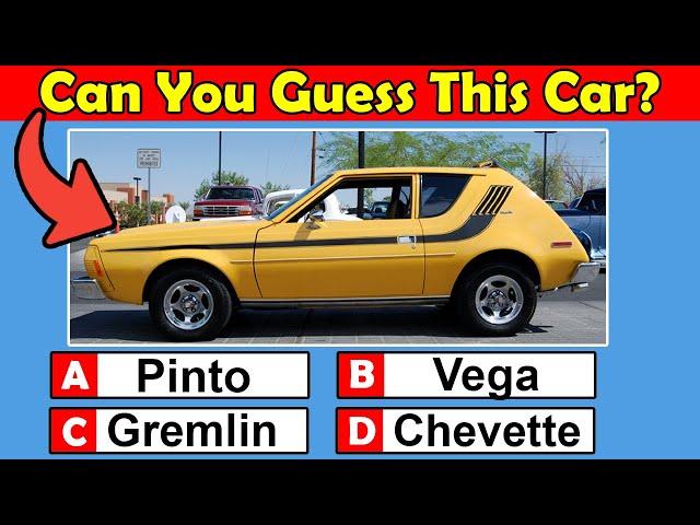 Guess These 1970s Classic Cars! Can You Get All 20 Right?