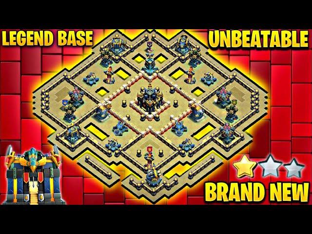 BRAND NEW UNBEATABLE LEGEND LEAGUE BASE LINK| TOWN HALL17 ANTI 2 STAR PUSH BASE LINK - COC BASE