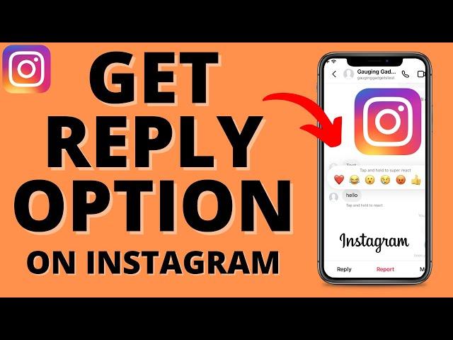 How to Get The Reply Option on Instagram - 2023 - Update Instagram Messenger