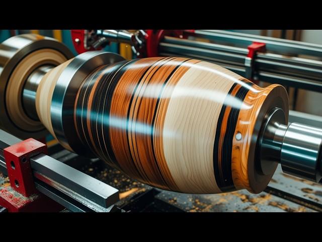 From RAW WOOD Combined to Masterpiece _ The Magic of Woodturning