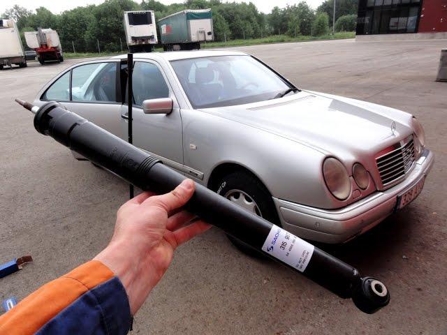 Замена передних амортизаторов Mercedes W210 How to Replace Front Shock Absorbers