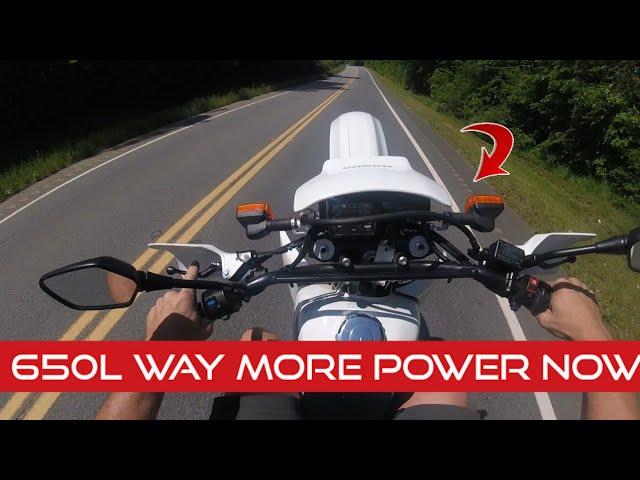 Honda  650l 2400 miles review tuned on dyno ,no Dave's mods