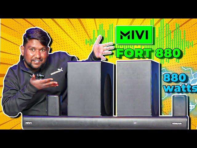 Mivi Fort H880 5.2 Dolby Soundbar With Dual Subwoofer | Unboxing Review | 880W | ₹15000 | Deep Bass