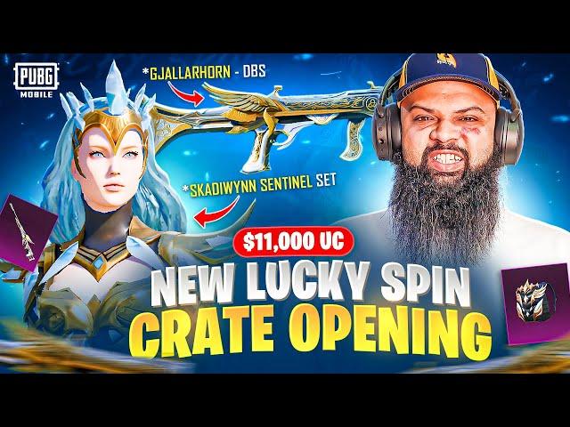 Skadiwynn Sentinel Set & Gjallarhorn DBS Skin Lucky Spin  PUBG Mobile Crate Opening