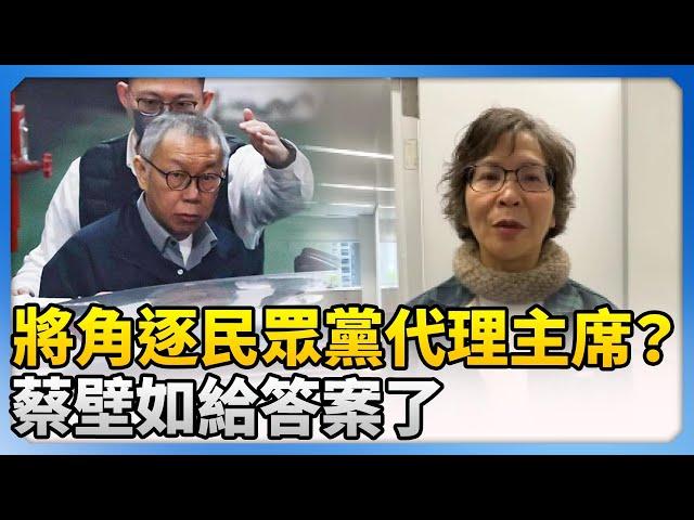 將角逐民眾黨代理主席？　蔡壁如：先團結黨內領袖 @ChinaTimes