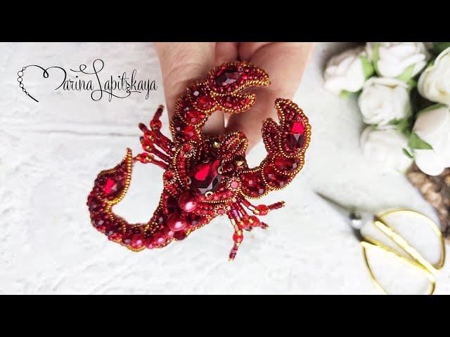  How to make a beaded "Scorpion" brooch (master class)