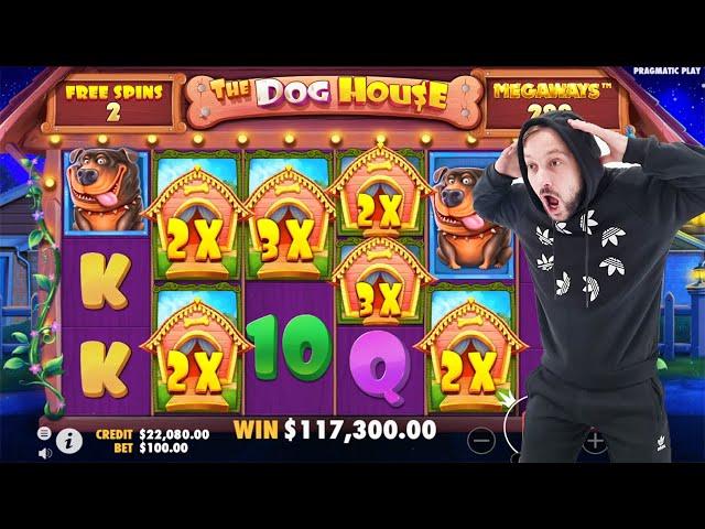 The Dog House Megaways  (World Record HUGE WIN) Insane Bonus Buy Free Spins Online Casino Slot