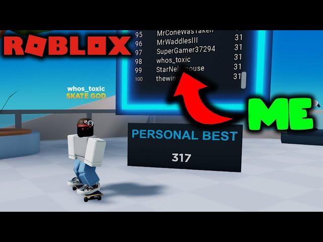 i'm on the VANS WORLD LEADERBOARD?! (roblox)