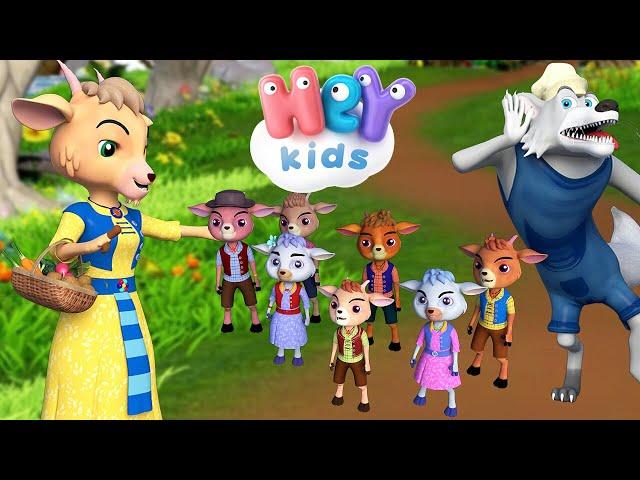 El Lobo y los Siete Cabritos  Cuentos Infantiles en Español - HeyKids