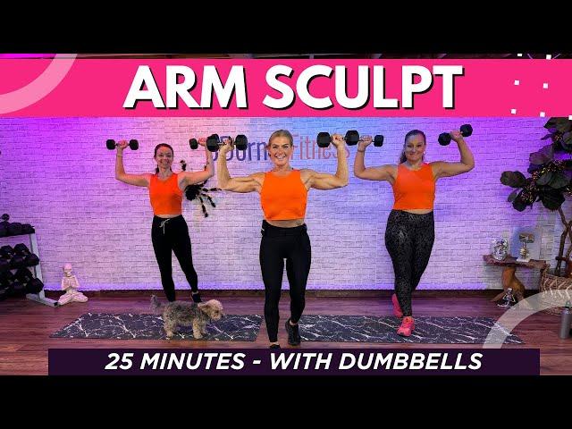 25 Min - Arm Sculpt At Home Workouts - Get DEFINED