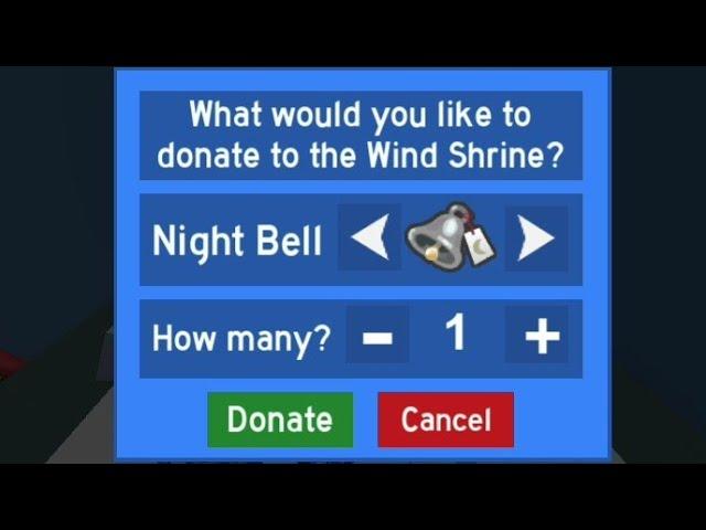 Donating a *Night Bell!*  *OP WINDS‼️* Bee Swarm Simulator