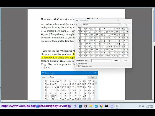 Use Alt Codes without a Numpad on Windows