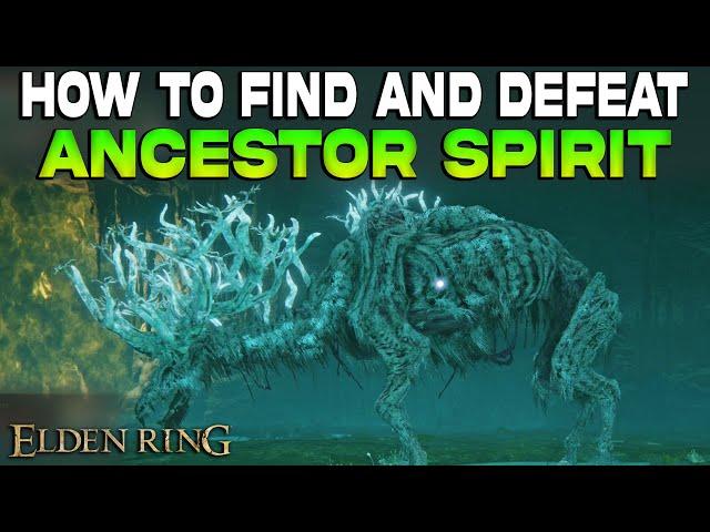 Elden Ring : ANCESTOR SPIRIT Boss Fight | How to Find & Defeat Ancestor Spirit | DEER Boss Location