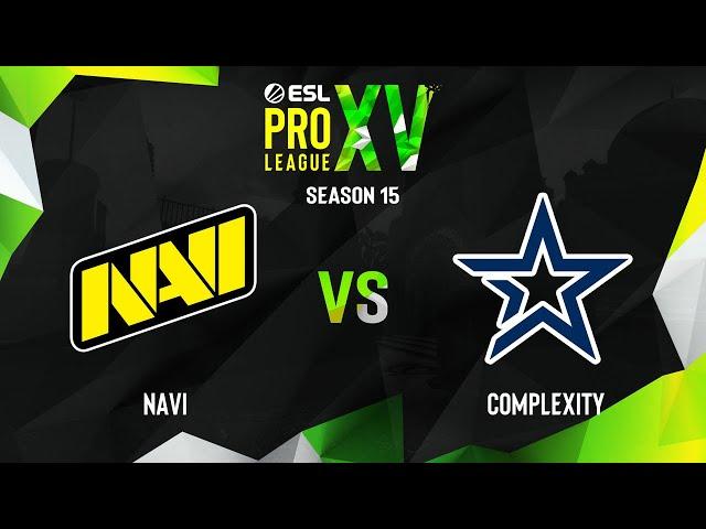 NaVi vs Complexity | Map 2 Dust2 | ESL Pro League Season 15 - Group D