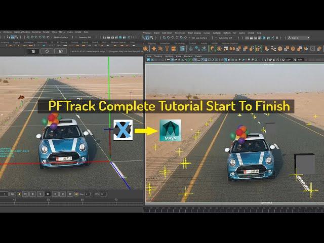 PFTrack Tutorial Start To Finish | Camera Tracking in PFTrack | PFTrack to Maya Camera Export