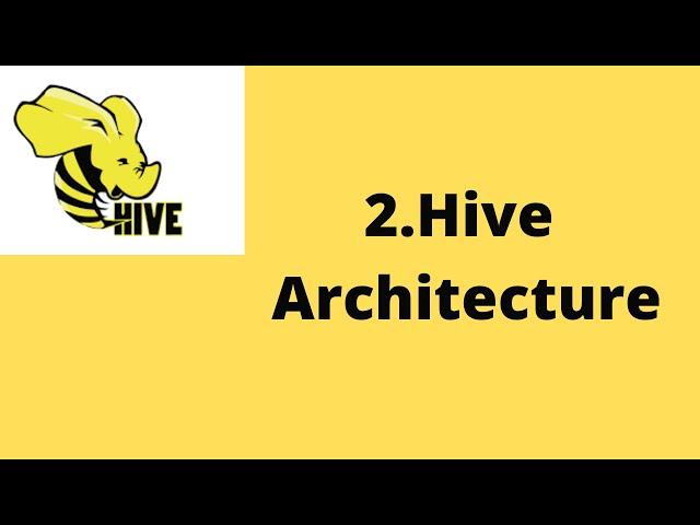 2. Hive Architecture