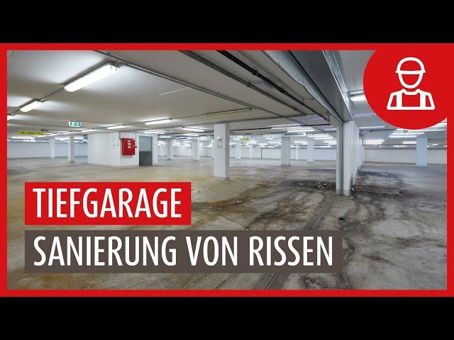 Tiefgarage kämpfte seit Jahren mit wasserführenden Rissen - Rissinjektion und Flexband als Lösung