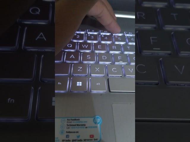 How To Turn On/Off Laptop Keyboard Backlit|Laptop कीबोर्ड की लाइट कैसे चालू करे|#shorts #shortsvideo