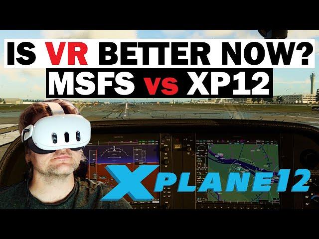 IS X Plane 12 VR BETTER than MSFS? Let's FIND OUT! Quest 3 LINK | Aubika Grips | RTX 4090