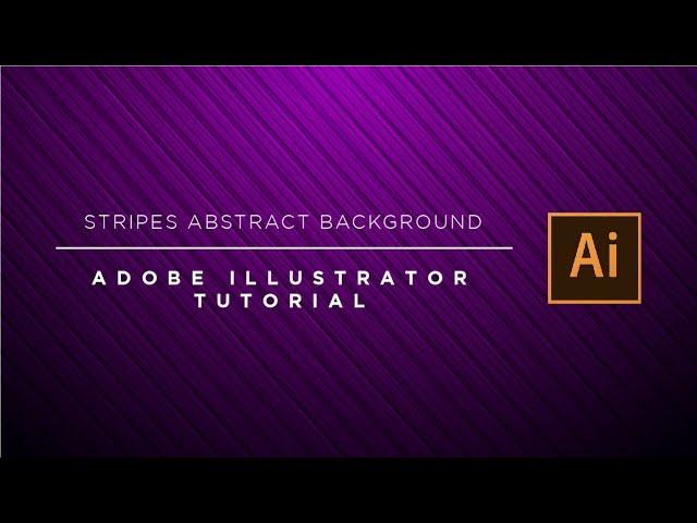 Stripes Abstract Background | Pattern | Adobe Illustrator Tutorial