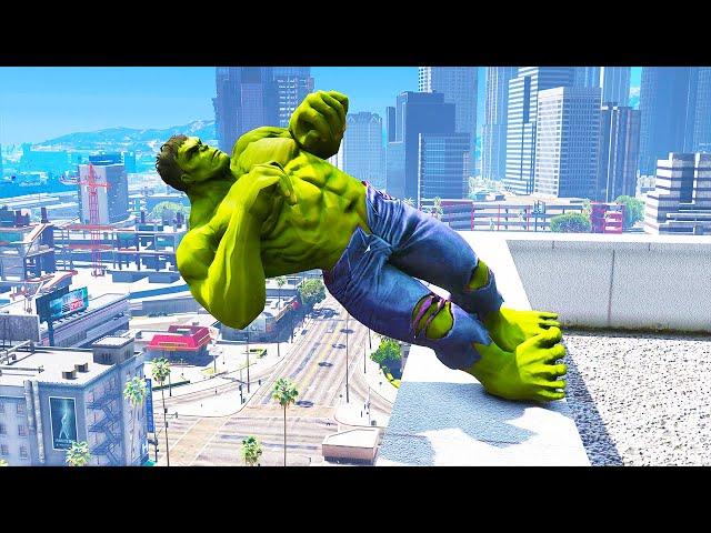 HULK Gameplay in GTA 5 - Funny Moments & Fails