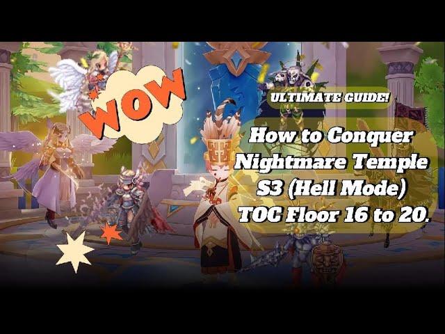 Complete Guide to Conquering Hell Mode in (TOC) Nightmare Temple Season 3 - Ragnarok Origin Global