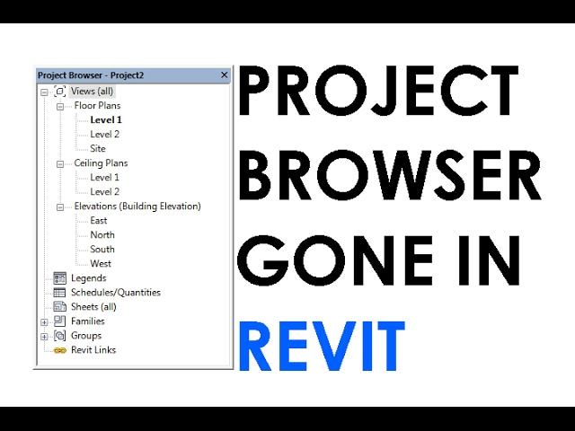 Project Browser Gone / Missing in Revit