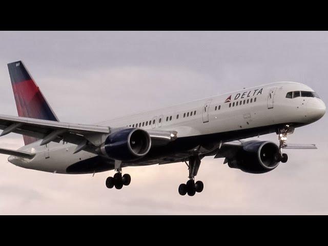 Delta 757-200 (B752) landing & taxiing in Montreal (YUL/CYUL)