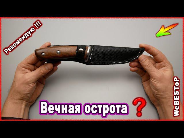 Китайский нож который может !!! Шикарный охотничий нож с Aliexpress. Бритвенная острота на вечно?