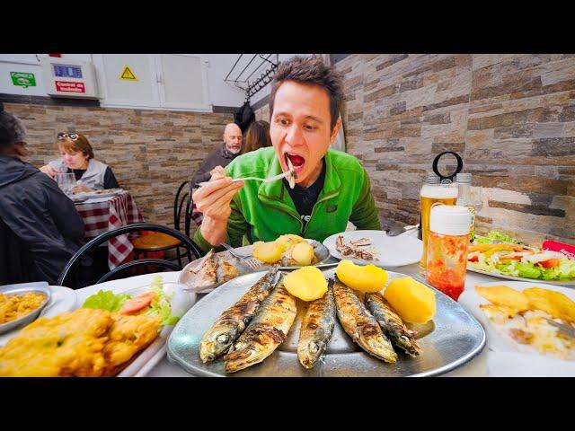 7 Must-Eat Portuguese Foods!!  SARDINES + Egg Tarts in Lisbon, Portugal!