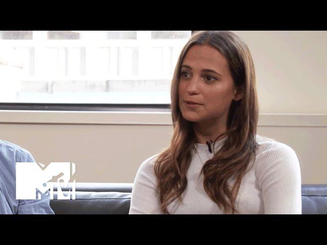 ‘Ex Machina’ Star Alicia Vikander Talks Respecting Transgender Issues w/ Eddie Redmayne | MTV News