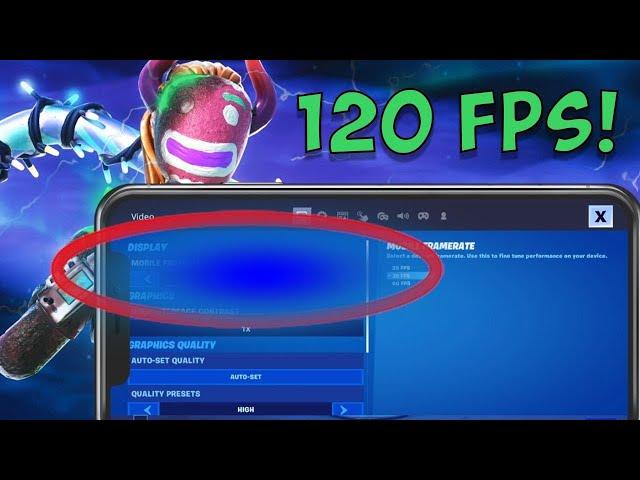 СТАБИЛЬНЫЕ 120 ФПС Fortnite Mobile| КАК РАЗБЛОКИРОВАТЬ 120 ФПС