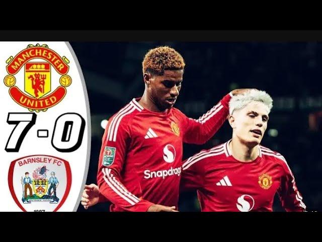 MANCHESTER UNITED VS BARNSLEY  7-0 CARABAO CUP HIGHLIGHTS #football #carabaocup #barnsley