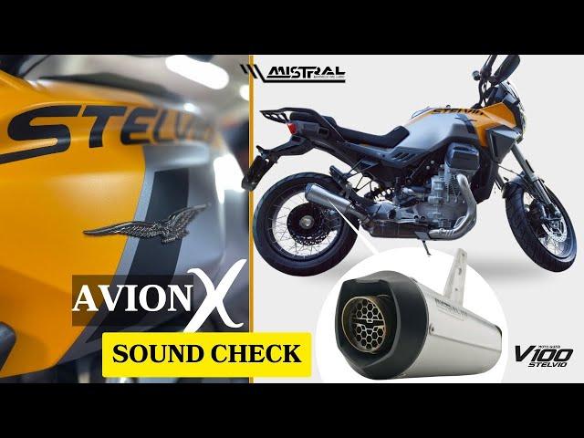 MISTRAL AVION X Exhaust - V100 Stelvio - SOUND CHECK